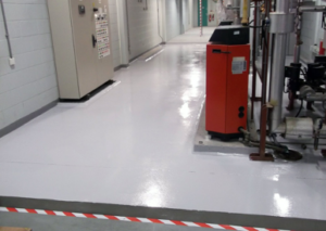 Conjunto de piso para sala de máquinas recubierto con Belzona 5231 (Laminado SG)